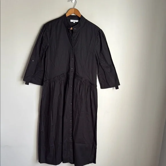 NEW Taylor Tillman Liza Ruffle poplin cotton dress Small - Picture 2 of 12